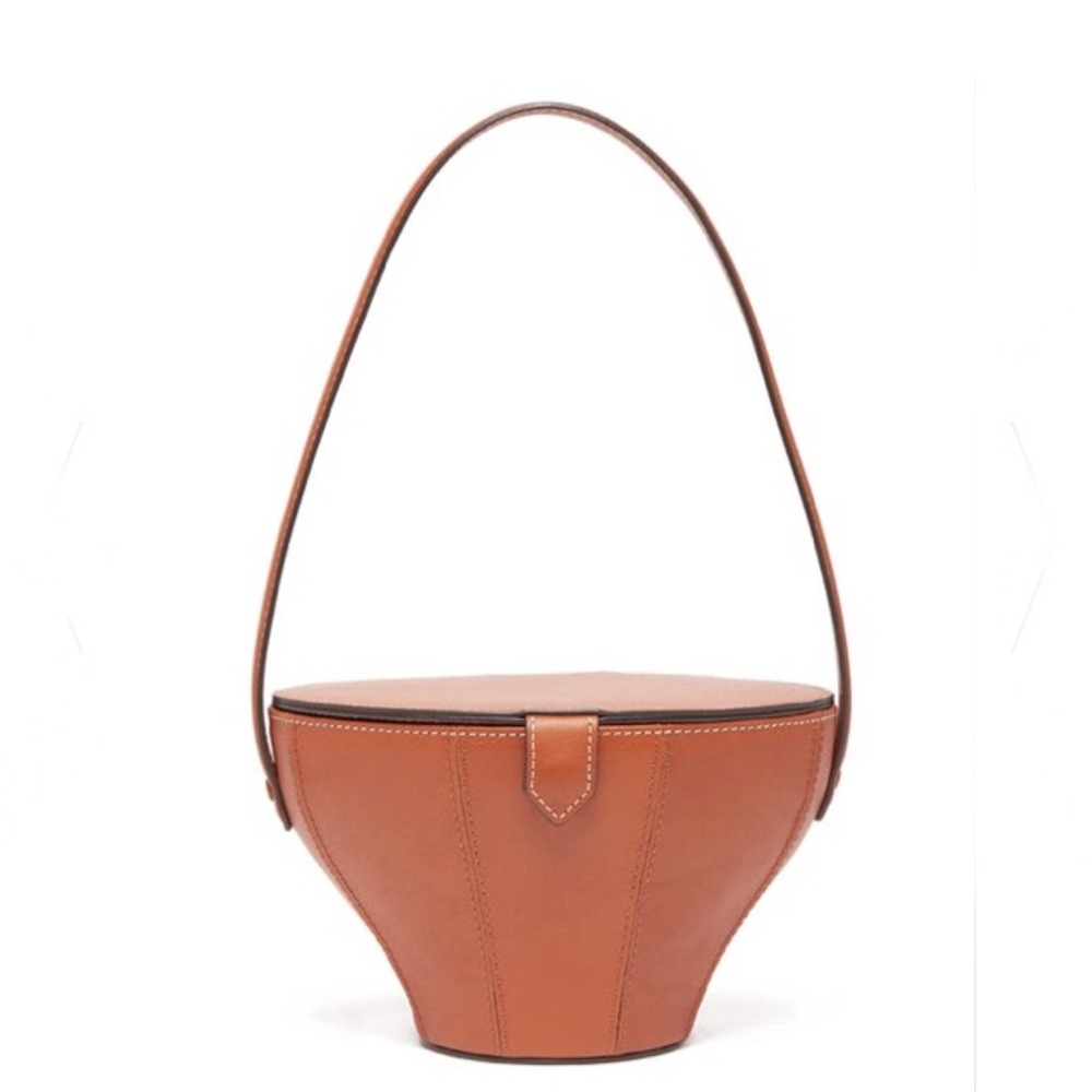 NEW Staud Alice brown tan leather tags dust bag